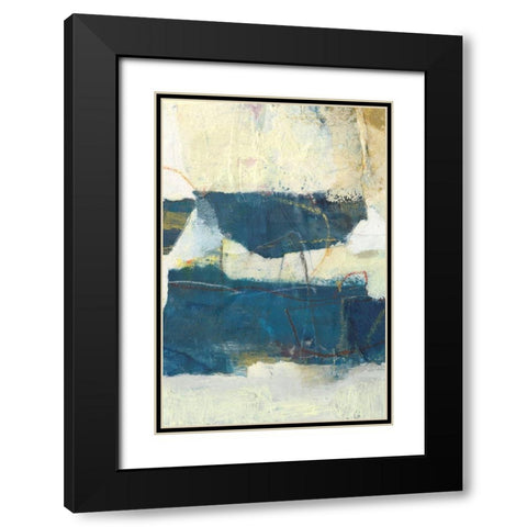 Frazil IV Black Modern Wood Framed Art Print with Double Matting by Jachimiec, Sue