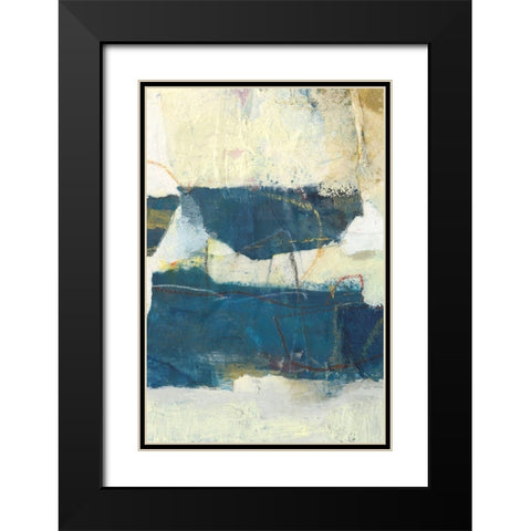 Frazil IV Black Modern Wood Framed Art Print with Double Matting by Jachimiec, Sue