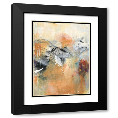 Frozen Spring II Black Modern Wood Framed Art Print with Double Matting by Combs, Joyce