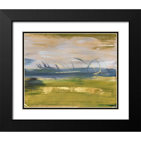 Sky and Land I Black Modern Wood Framed Art Print with Double Matting by Combs, Joyce
