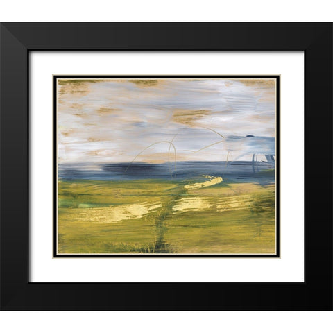 Sky and Land II Black Modern Wood Framed Art Print with Double Matting by Combs, Joyce