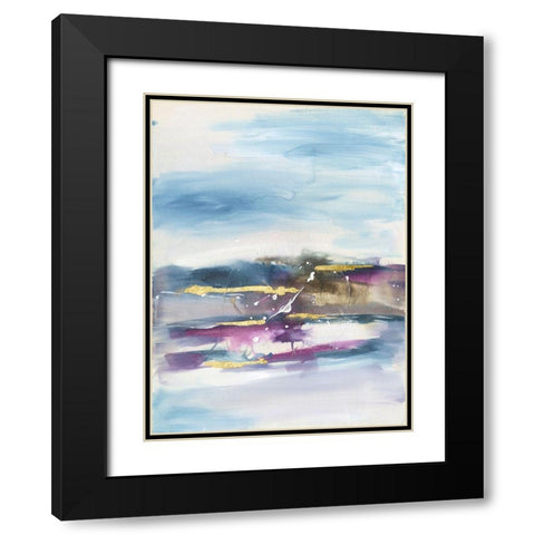Passage I Black Modern Wood Framed Art Print with Double Matting by Combs, Joyce