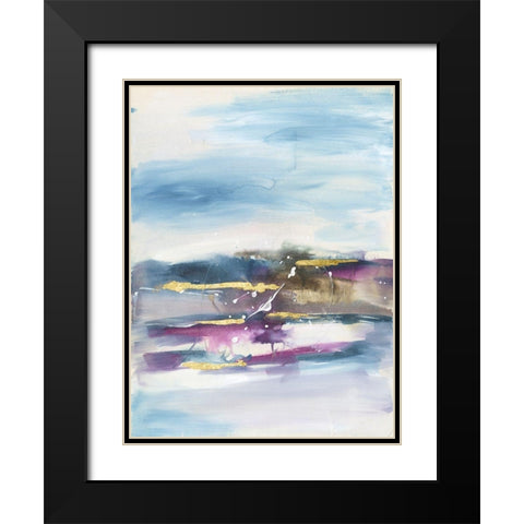 Passage I Black Modern Wood Framed Art Print with Double Matting by Combs, Joyce