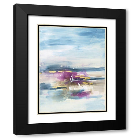 Passage II Black Modern Wood Framed Art Print with Double Matting by Combs, Joyce
