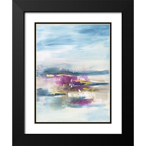 Passage II Black Modern Wood Framed Art Print with Double Matting by Combs, Joyce