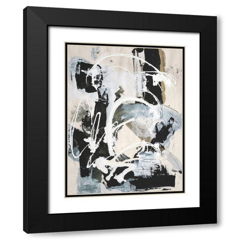Natures Winterland I Black Modern Wood Framed Art Print with Double Matting by Combs, Joyce