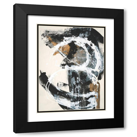 Natures Winterland II Black Modern Wood Framed Art Print with Double Matting by Combs, Joyce