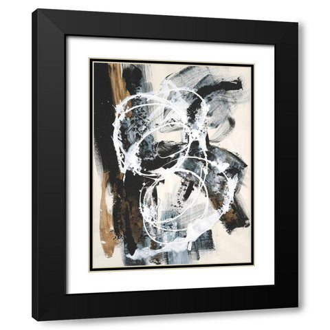 Natures Winterland III Black Modern Wood Framed Art Print with Double Matting by Combs, Joyce