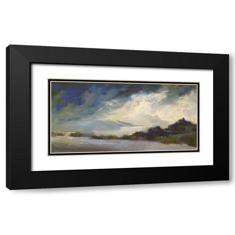 Seaside Sanctuary Black Modern Wood Framed Art Print with Double Matting by Finch, Sheila
