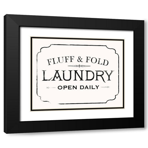 Fluff and Fold I Black Modern Wood Framed Art Print with Double Matting by Barnes, Victoria