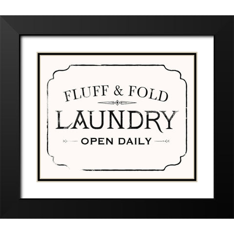 Fluff and Fold I Black Modern Wood Framed Art Print with Double Matting by Barnes, Victoria