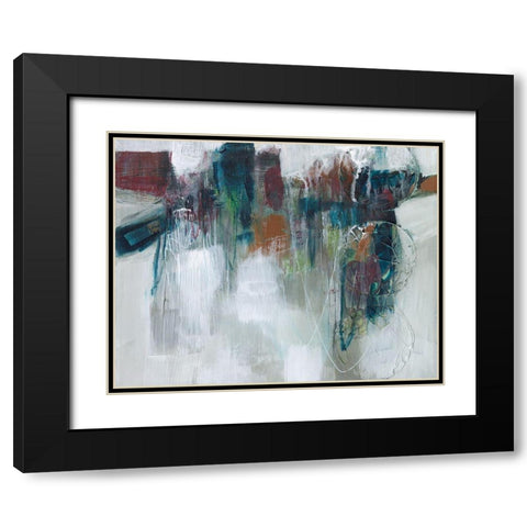 Spectrum Expression I Black Modern Wood Framed Art Print with Double Matting by Goldberger, Jennifer