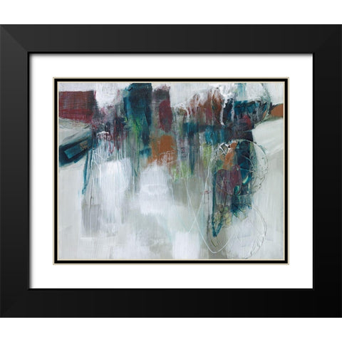 Spectrum Expression I Black Modern Wood Framed Art Print with Double Matting by Goldberger, Jennifer