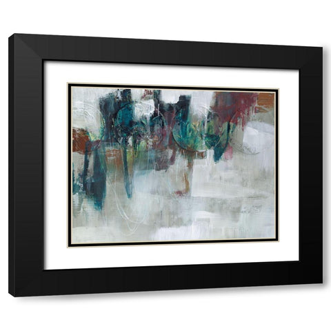 Spectrum Expression II Black Modern Wood Framed Art Print with Double Matting by Goldberger, Jennifer