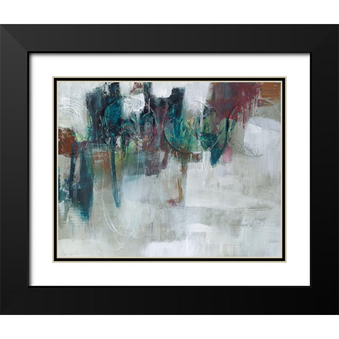 Spectrum Expression II Black Modern Wood Framed Art Print with Double Matting by Goldberger, Jennifer