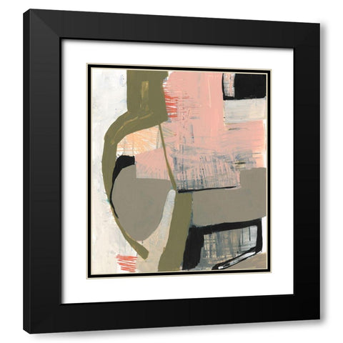 Scribbles and Shapes I Black Modern Wood Framed Art Print with Double Matting by Goldberger, Jennifer