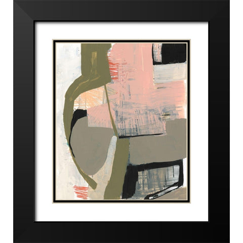 Scribbles and Shapes I Black Modern Wood Framed Art Print with Double Matting by Goldberger, Jennifer