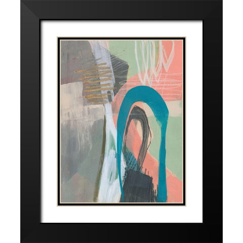 Marks in Marks I Black Modern Wood Framed Art Print with Double Matting by Goldberger, Jennifer