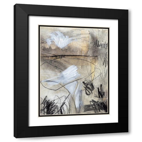 Masked Notes I Black Modern Wood Framed Art Print with Double Matting by Paxton Parker, Jennifer
