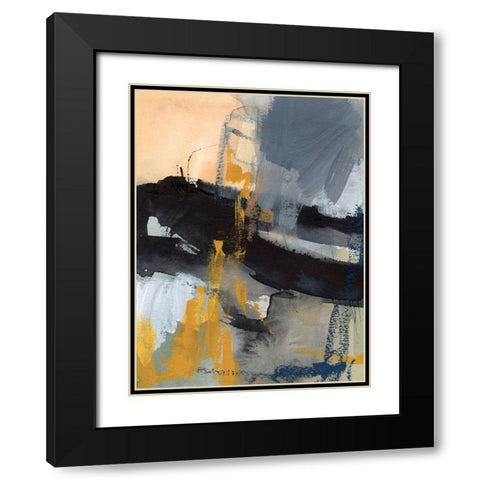 Incite I Black Modern Wood Framed Art Print with Double Matting by Borges, Victoria