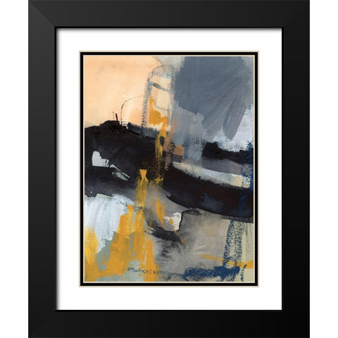 Incite I Black Modern Wood Framed Art Print with Double Matting by Borges, Victoria