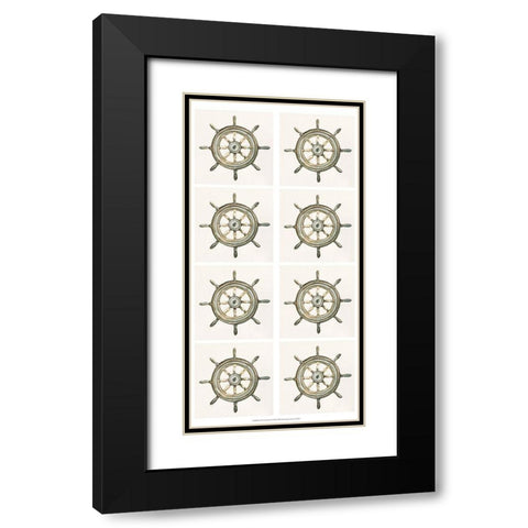 8-UP At the Helm II Black Modern Wood Framed Art Print with Double Matting by Caroline, Emma