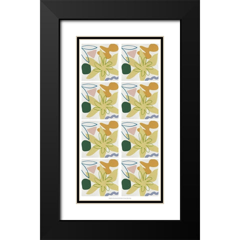 8-UP Flower Petals I Black Modern Wood Framed Art Print with Double Matting by Wang, Melissa