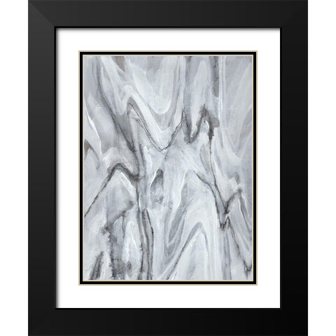 Marbled White IV Black Modern Wood Framed Art Print with Double Matting by Goldberger, Jennifer