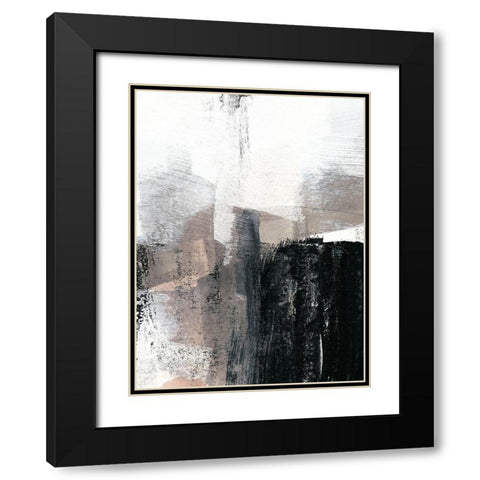 Ebonized II Black Modern Wood Framed Art Print with Double Matting by Goldberger, Jennifer