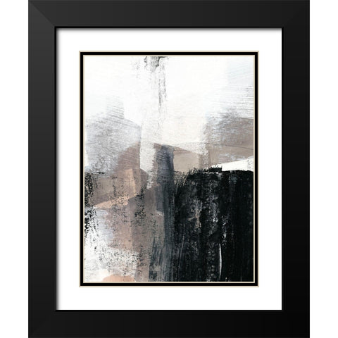 Ebonized II Black Modern Wood Framed Art Print with Double Matting by Goldberger, Jennifer
