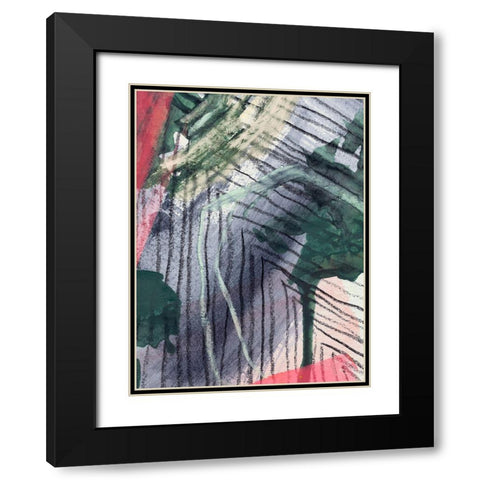 Angled Spaces II Black Modern Wood Framed Art Print with Double Matting by Parker, Jennifer Paxton