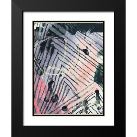 Angled Spaces IV Black Modern Wood Framed Art Print with Double Matting by Parker, Jennifer Paxton