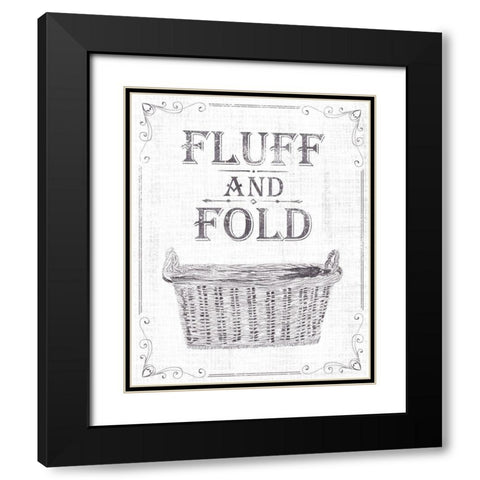 Laundry Today I Black Modern Wood Framed Art Print with Double Matting by Wang, Melissa
