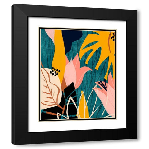 Lily Lagoon I Black Modern Wood Framed Art Print with Double Matting by Vess, June Erica