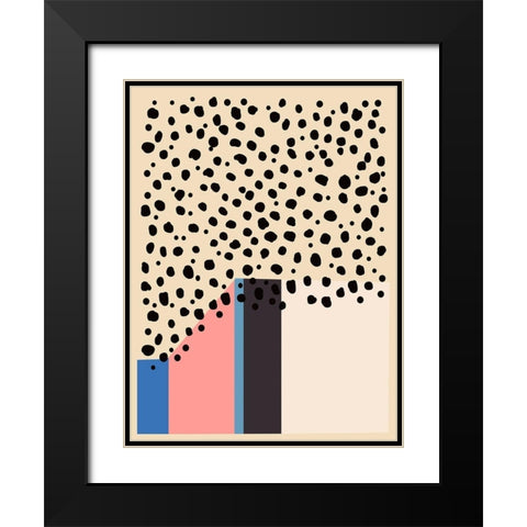 Color Studies I Black Modern Wood Framed Art Print with Double Matting by Wang, Melissa