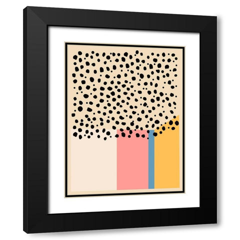 Color Studies II Black Modern Wood Framed Art Print with Double Matting by Wang, Melissa