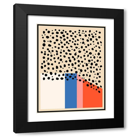 Color Studies III Black Modern Wood Framed Art Print with Double Matting by Wang, Melissa