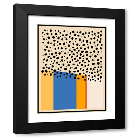 Color Studies IV Black Modern Wood Framed Art Print with Double Matting by Wang, Melissa