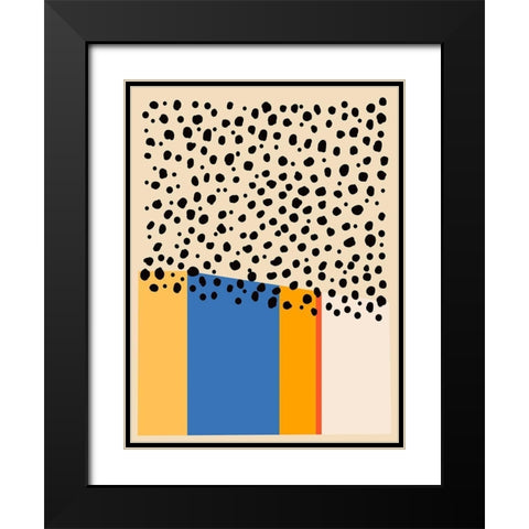 Color Studies IV Black Modern Wood Framed Art Print with Double Matting by Wang, Melissa