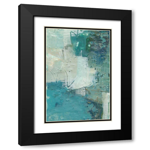Terrene Abstract VI Black Modern Wood Framed Art Print with Double Matting by Jachimiec, Sue