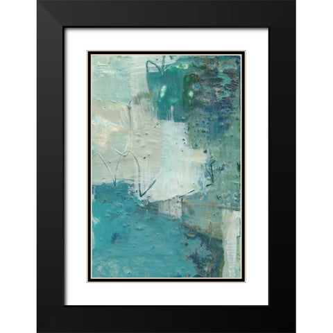 Terrene Abstract VI Black Modern Wood Framed Art Print with Double Matting by Jachimiec, Sue