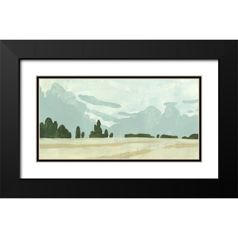 Farmland Study I Black Modern Wood Framed Art Print with Double Matting by Caroline, Emma
