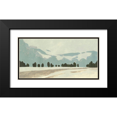 Farmland Study IV Black Modern Wood Framed Art Print with Double Matting by Caroline, Emma