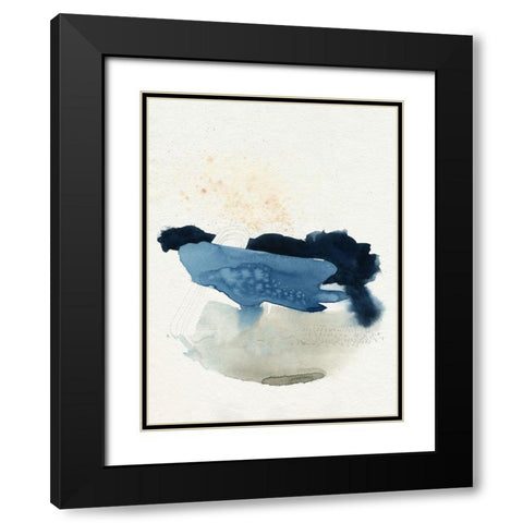 Deep Valley Blues I Black Modern Wood Framed Art Print with Double Matting by Popp, Grace