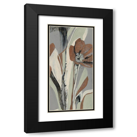 Tulip Puzzle I Black Modern Wood Framed Art Print with Double Matting by Goldberger, Jennifer