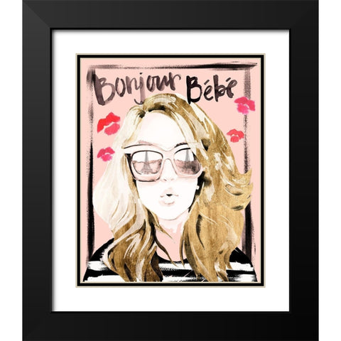 Shades of Style I Black Modern Wood Framed Art Print with Double Matting by Parker, Jennifer Paxton