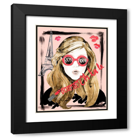Shades of Style II Black Modern Wood Framed Art Print with Double Matting by Parker, Jennifer Paxton
