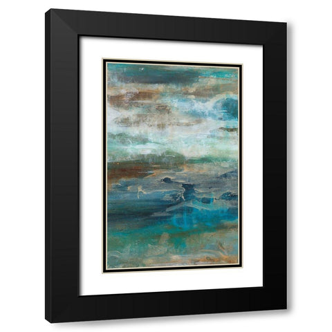 Siavash I Black Modern Wood Framed Art Print with Double Matting by Bramma, Lila
