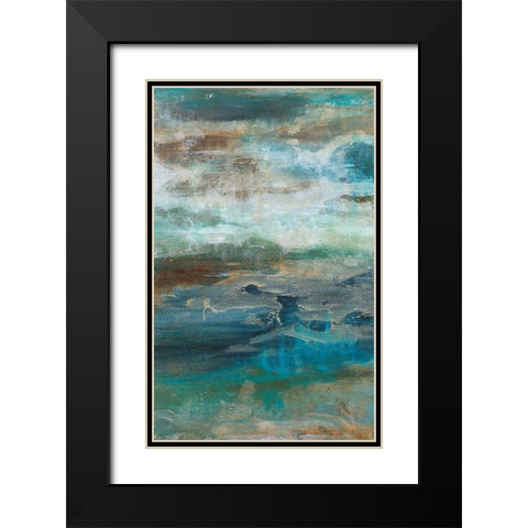 Siavash I Black Modern Wood Framed Art Print with Double Matting by Bramma, Lila