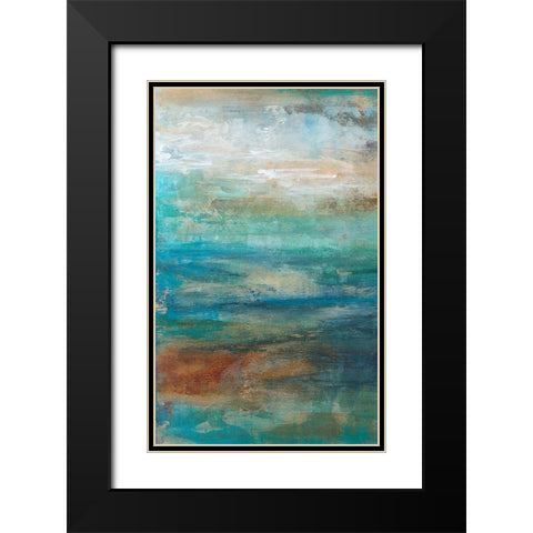 Siavash II Black Modern Wood Framed Art Print with Double Matting by Bramma, Lila